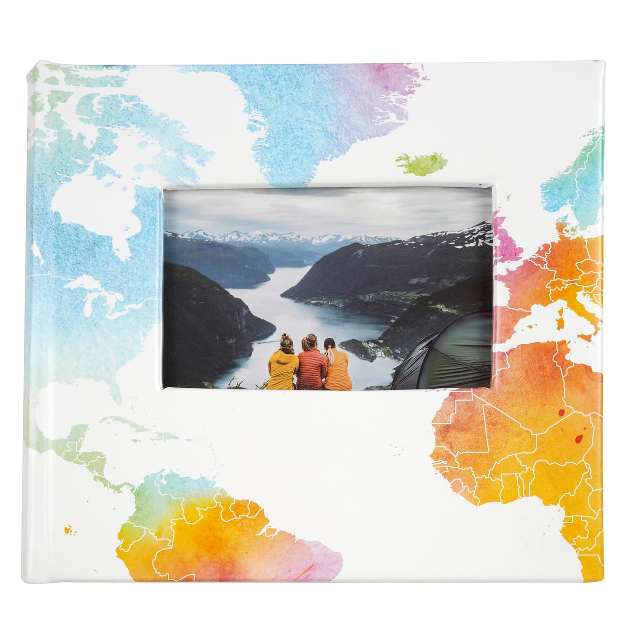 Watercolor Map 2-Up Photo Album by Recollections&#x2122;